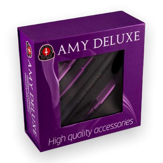 AMY Silikoneslange + Aluminium Mundstykke - Amy Shop - Lilla slange sæt med silikone slange og mundstykke til vandpibe