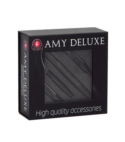 AMY Silikoneslange + Aluminium Mundstykke - Amy Shop - Sort slange sæt med silikone slange og mundstykke til vandpibe