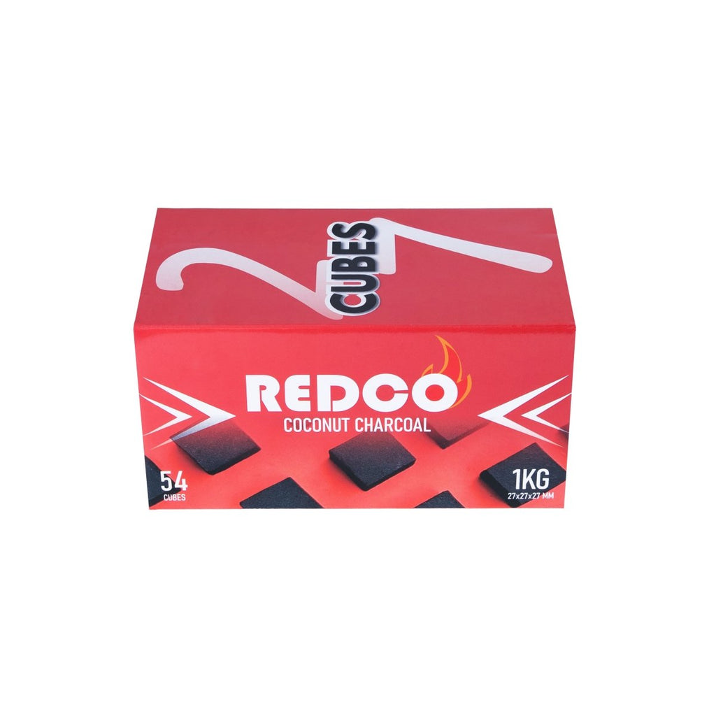 Redco 27x27x27 Kul – naturligt vandpibekul af kokosnøddeskaller
