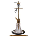 Amir's Karat Y Shisha i rustfrit stål med gyldne detaljer