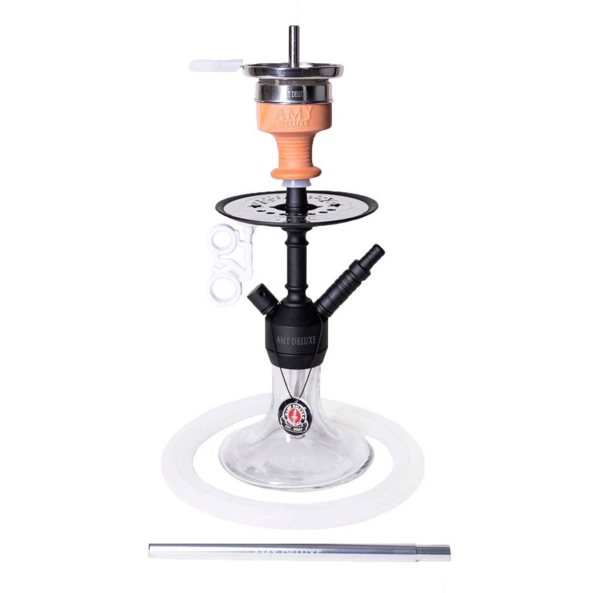 Alu Jewel S placeret som rejsevenlig mini-vandpibe