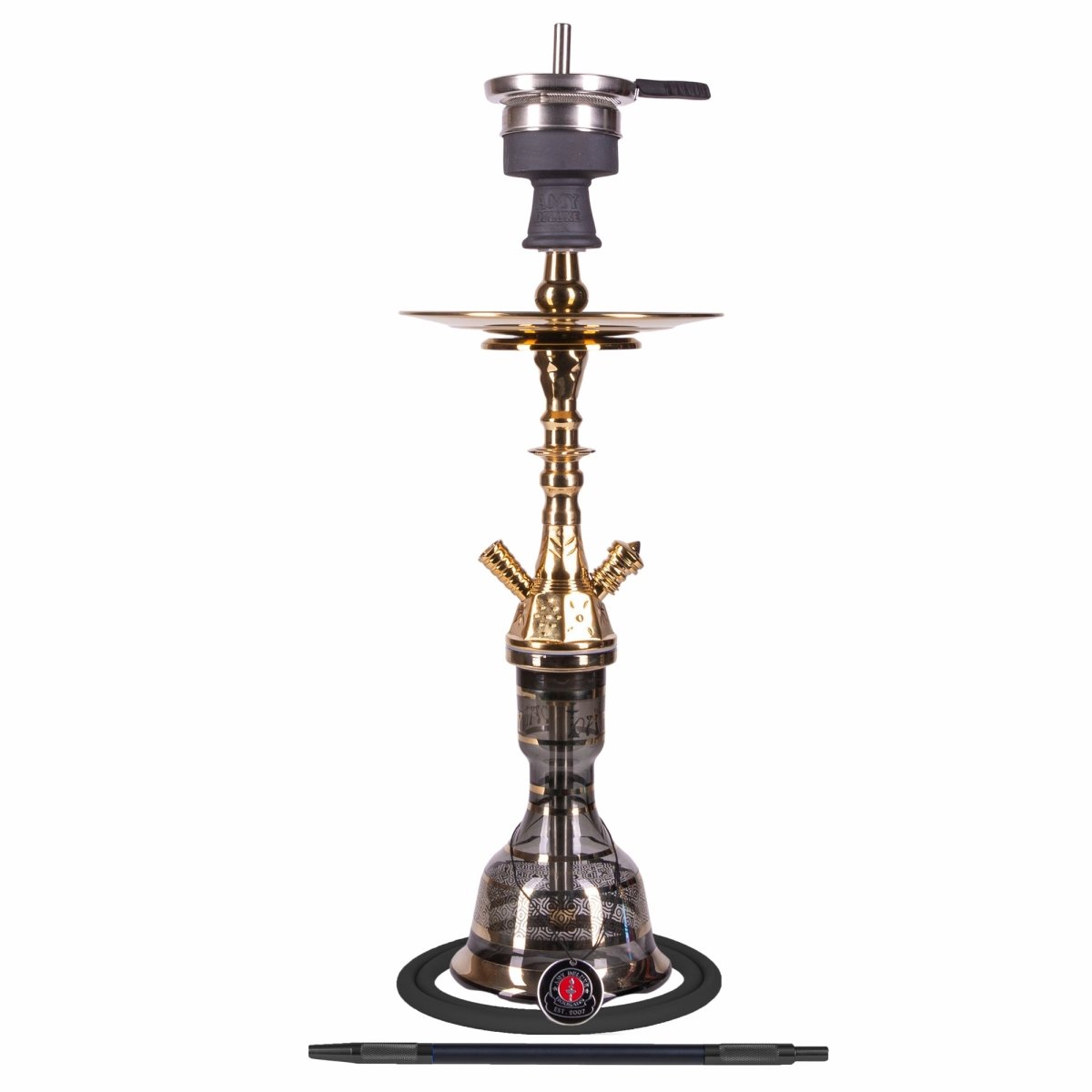 Premium orientalsk vandpibe AMY 109.02 med messingdetaljer