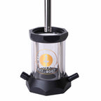 Let og robust aluminium vandpibe set forfra