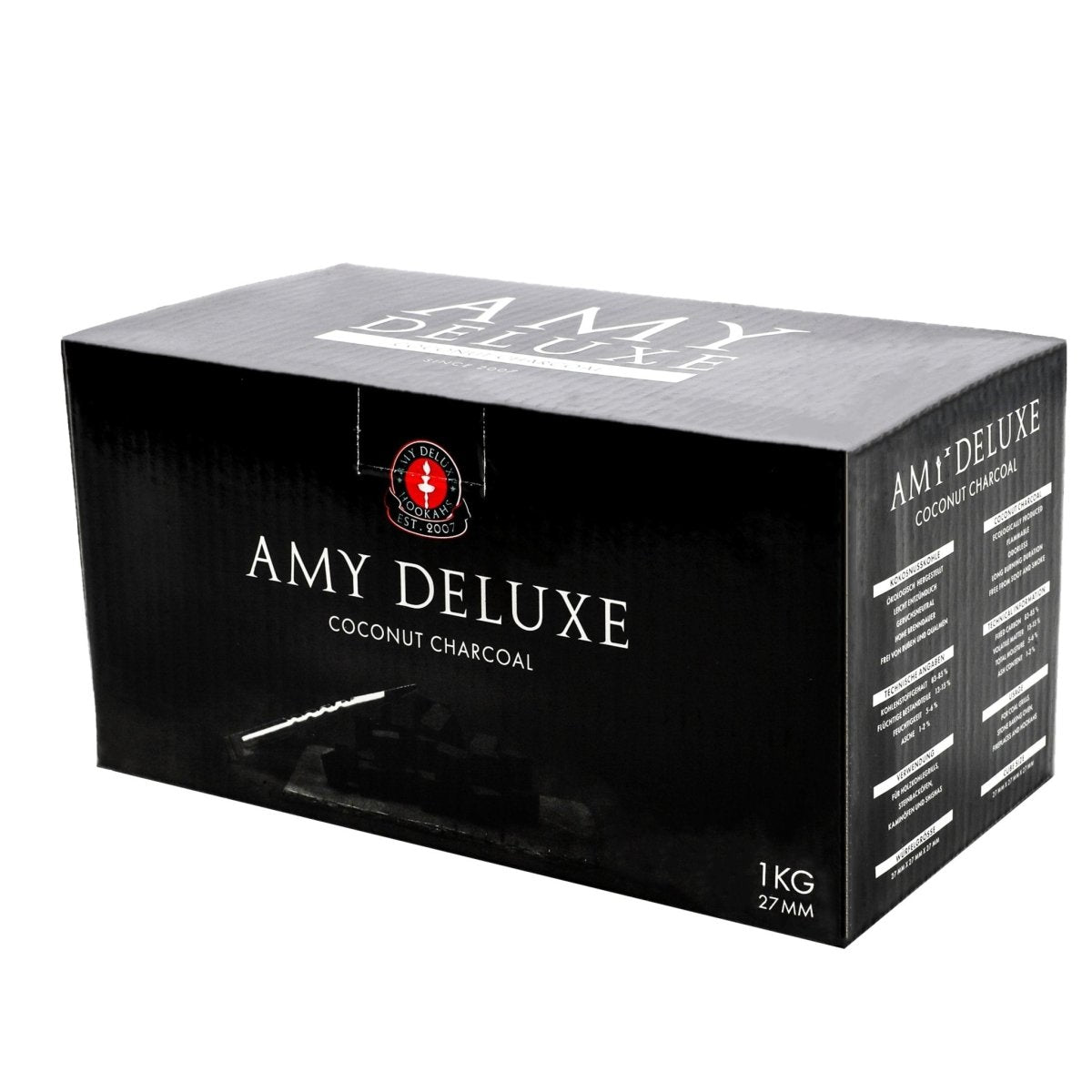 Amy Kul 27x27x27 – naturligt trækul fra kokosnøddeskaller