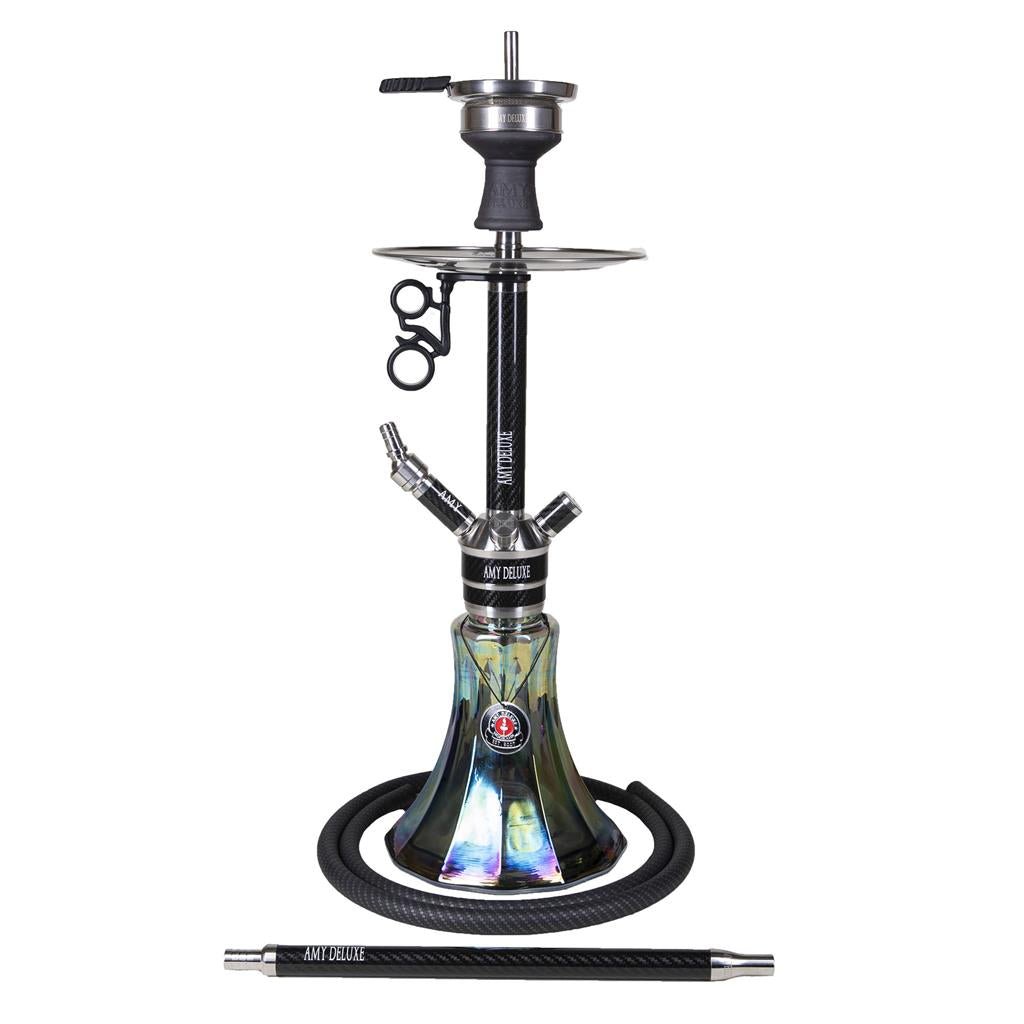 Carbonica Pride RS vandpibe med moderne kantet carbon-design