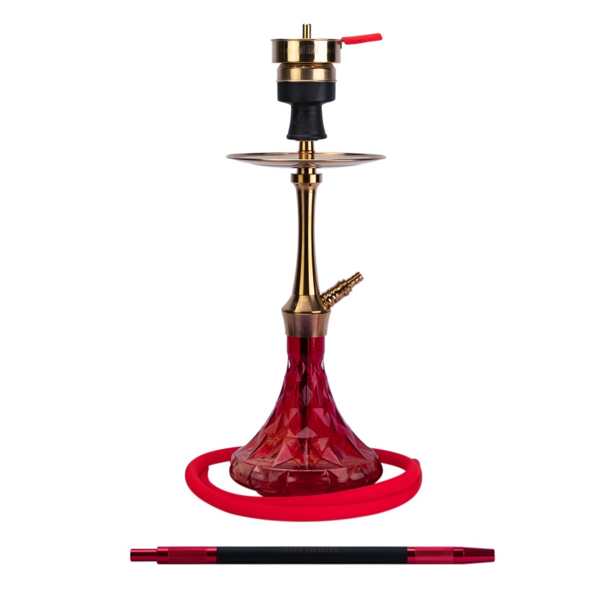 Amy Deluxe SS38.02 Varios S shisha i rustfrit stål – hel visning