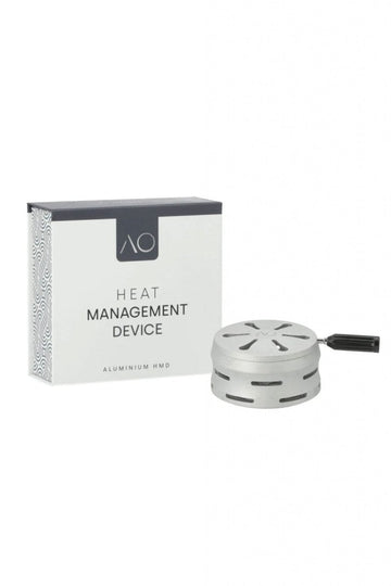 AO Varmeregulator - Amy Shop - Simpel sølvfarvet varmeregulator til vandpibe med håndtag på låget