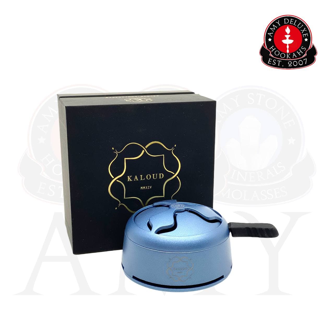 Kaloud vandpibe varmeregulator i blå farve