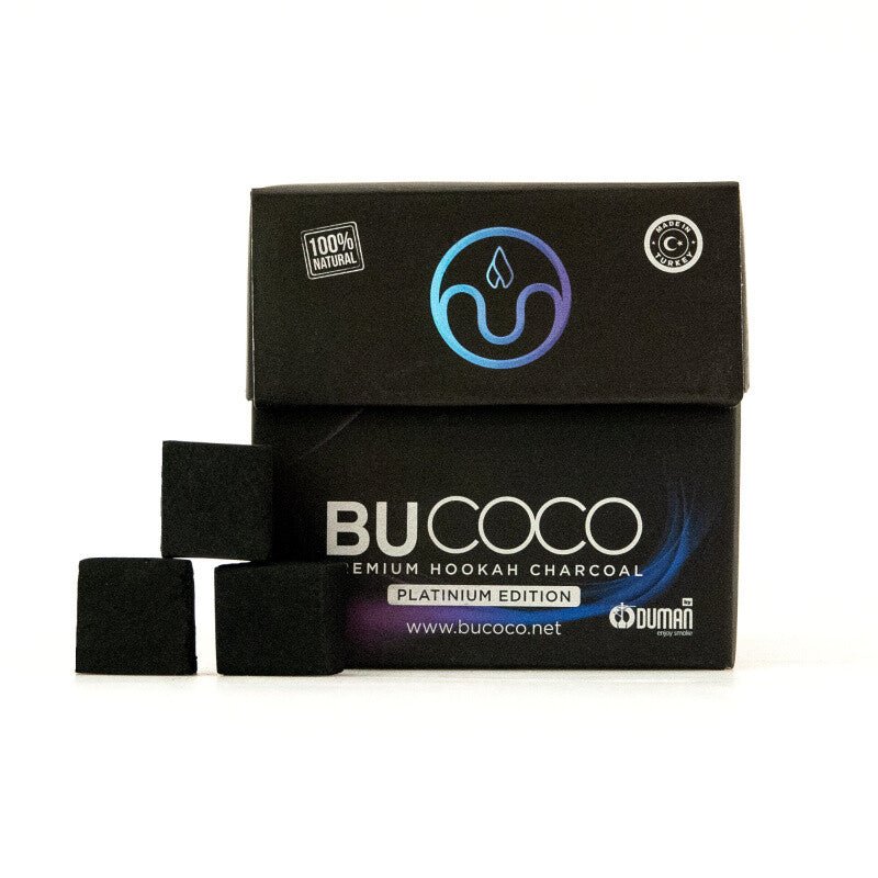 Oduman Bucoco Premium Platin kokosnøddetrækul med langvarig varme og neutral smag
