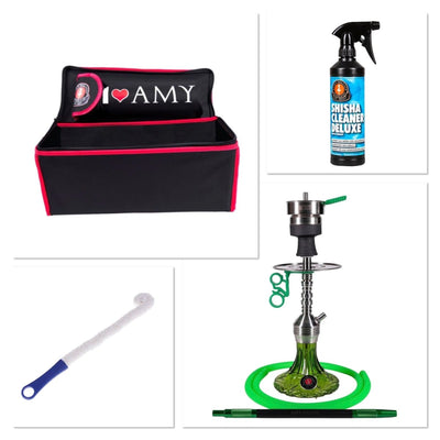 Pakketilbud 2 - Amy Shop - Pakketilbud med vandpibe, taske, vandpiberens og rensebørste
