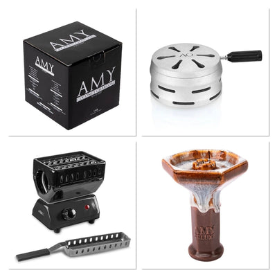 Pakketilbud 7 - Amy Shop - Pakketilbud med hoved, varmeregulator, kultænder og kul