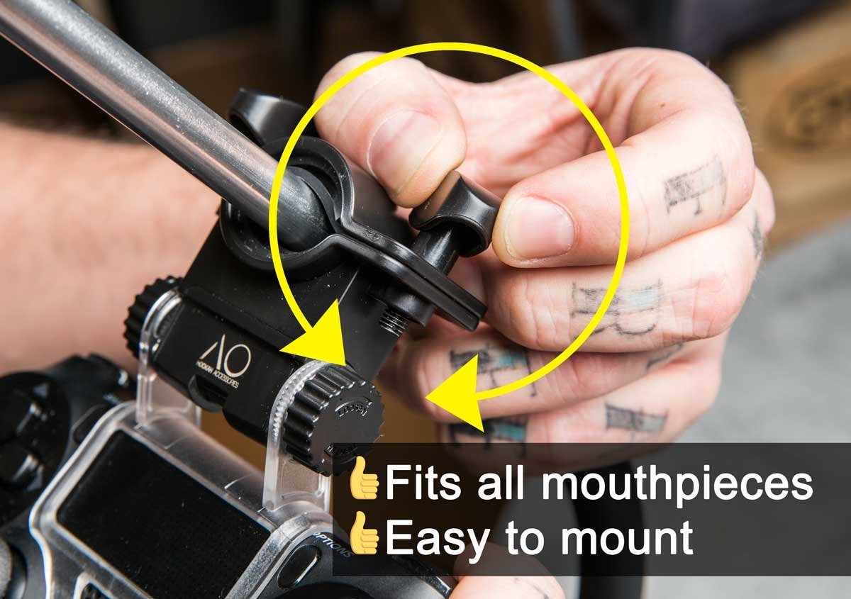 Hookah mundstykke med ergonomisk vinkling