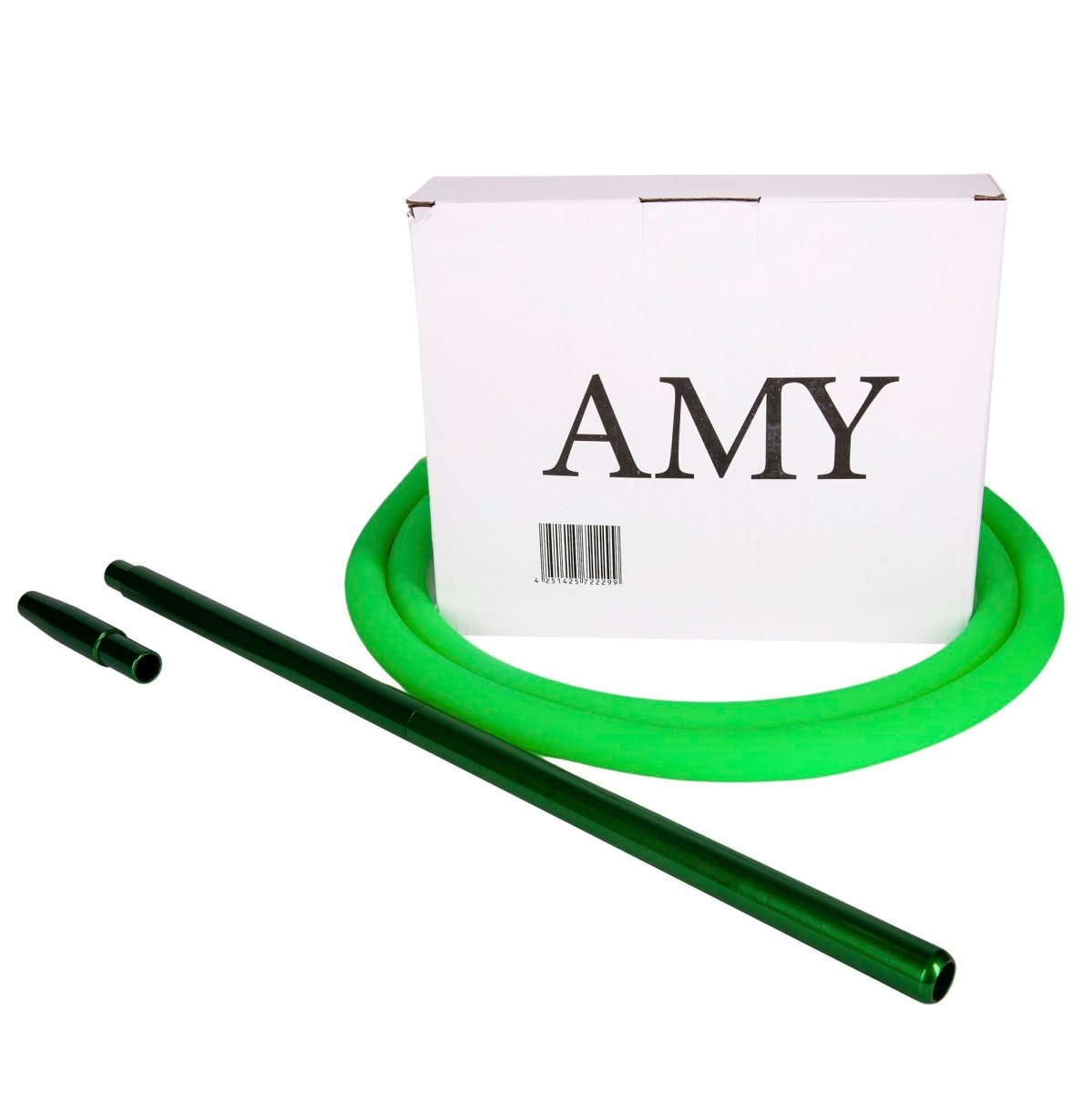 Silikoneslange m. Aluminiummundstykke - Amy Shop - Sæt med slange og mundstykke i grøn