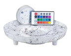 Venoz LED T1 Picasso White glascoaster til vandpibe